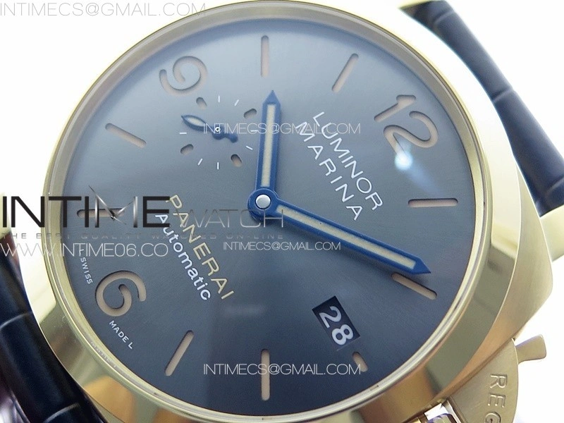 Pre Order PAM1115 RG VSF 1:1 Best Edition Blue Dial on Blue Leather Strap P.9010 Super Clone